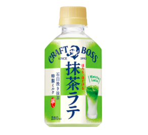 抹茶ラテ！ クラフトボス 抹茶ラテ 280mlペット（自動販売機限定